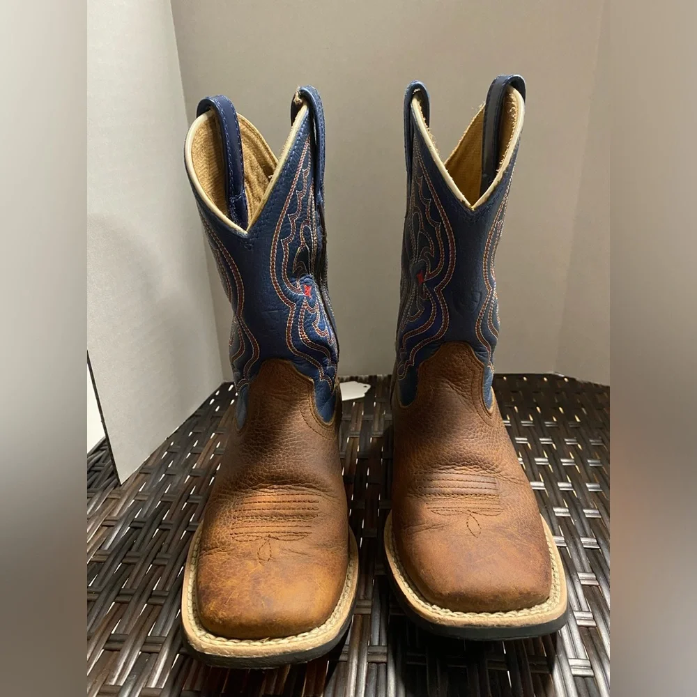 ARIAT LITTLE BOYS' QUICKDRAW WESTERN BOOTS - BROAD SQUARE TOE 10.5